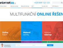 Tablet Screenshot of internet123.cz